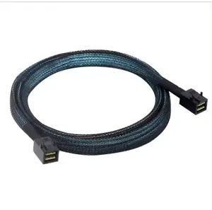 Factory Wholesale Multiport usb Server Chassis Internal Mini SAS SFF-8643 to SFF-8643 HD 1M backboard connection Cable