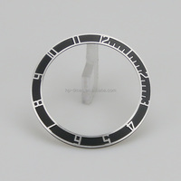 Inserts de lunette inclinée 38 mm en acier inoxydable 316L bicolore pour montres SKX007, tenue 12 heures
