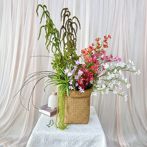 Ramas de sauce artificiales de plantas puras, follaje de seda de alta calidad para decoración del hogar, accesorios de boda, blanco, marrón, verde - Product Image 1