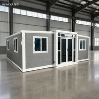 Grande maison préfabriquée en conteneur extensible de 20 pieds, 40 pieds, 30 pieds, villa de luxe préfabriquée avec 2, 3 ou 4 chambres, maison portable, casa contenedor