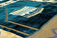 Tragbarer Luxus Design Türkischer Samt Gebets teppich Reise Weicher Plüsch teppich für Männer und Frauen Ramadan Geschenke Islamische Gebets matte