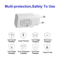 Chargeur mural USB avec prise AC coréenne approuvé KC KCC, adaptateur secteur 5V 2A, chargeur de voyage universel, prise USB pour téléphones mobiles et tablettes