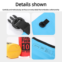 Sac à dos imperméable en polyester pour camping en plein air avec poche durable pour téléphone, idéal pour la plongée en apnée, la plage et comme sac seau