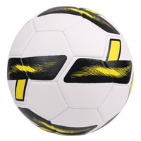 Ballon de football Aiju personnalisé avec logo en PVC, cousu à la machine, taille 5, football professionnel, vente en gros, OEM, Balones De Futbol