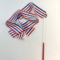 Vente en gros de drapeaux de danse de louange colorés de gymnastique artistique pour enfants de 2 mètres pour la danse