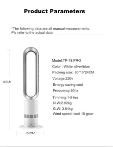 Cool and Hot Electric <strong>Room</strong> <strong>Heater</strong> Portable Bladeless Fan <strong>Heater</strong> Air Conditioner - Product Image 4