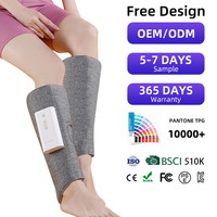 Prix usine électrique chauffé relaxant Muscles mollet jambe masseur Portable sans fil pression d'air Compression pied jambe Machine