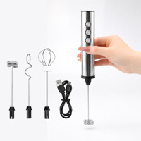 Vente flash - Mini batteur à œufs de qualité alimentaire, rechargeable par USB, mousseur à lait électrique, mousseur à café