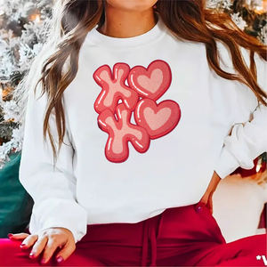 Valentinstag Personalisierte Bestickte Große Glitzer-Pailletten-Herz-Stickerei Aufbügelbare Patches für Kleidung - Product Image 4