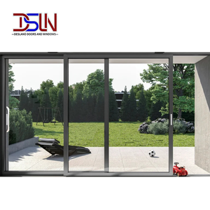 Puerta Corredera de Patio Moderna con Certificación NFRC, Resistente a Huracanes, con Recubrimiento en Polvo, Doble Acristalamiento, de Aluminio para Exteriores - Product Image 1