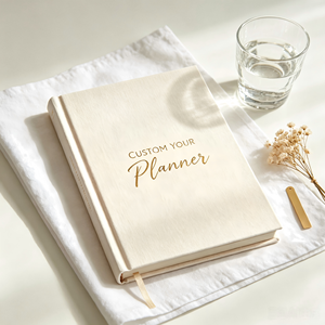 Agenda simple en tissu cousu, planificateur à couverture rigide, carnet personnalisé, journal à couverture rigide au design personnalisé pour <span class=keywords><strong>la</strong></span> <span class=keywords><strong>vie</strong></span> quotidienne - Product Image 2