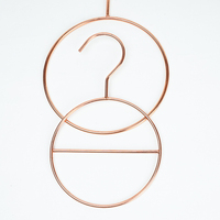 Porte-serviettes rond en métal doré Rose, livraison gratuite, cintre, écharpe carrée