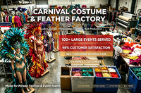 Ensemble de coiffure à plumes pour le lundi du Carnaval de Trinité-et-Tobago, grande éventail en forme d'éventail, costume d'autruche et de paon, personnalisé pour tenue de Miami 2027