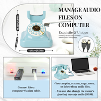 Livre d'or audio, Enregistreurs de bandes audio vintage, Enregistrement téléphonique pour mariage, Message audio rétro, Téléphone de confession