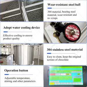 Mulino a Sfere Verticale da 100L per Laboratorio, Macchina per Cioccolato con Mulino a Sfere - Product Image 3