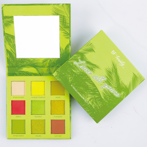 Paleta de <span class=keywords><strong>Sombras</strong></span> de Ojos <span class=keywords><strong>Anylady</strong></span> Roja, Paleta de <span class=keywords><strong>Sombras</strong></span> de Ojos en Libro de Buena Calidad, Tonos Marrones Ahumados Brillantes, Mini Paleta de <span class=keywords><strong>Sombras</strong></span> de Ojos de 9 Colores - Product Image 2