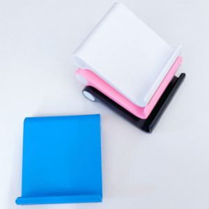 Foldable Desktop Phone <b>Tablet</b> Stand Adjustable Plastic <b>Holder</b> For Desk Use White Black Blue Pink Colors - Product Image 4