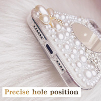 Pour iPhone 17 Pro Max coque de téléphone de luxe cristal diamant brillant miroir housse de protection Compatible pour iPhone 16 15 14 13 12 11