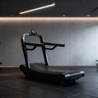 Cinta de Correr Mecánica Inalámbrica MB, Tipo Woodway Curva, Comercial, Plegable, Portátil, con Pantalla LED y Motor de 3-7HP