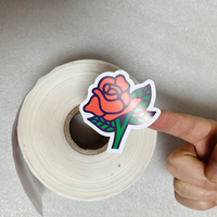 Etiqueta Adhesiva de Plástico PP Resistente al Agua, Personalizada, en Rollos, con Múltiples Formas e Impresión UV