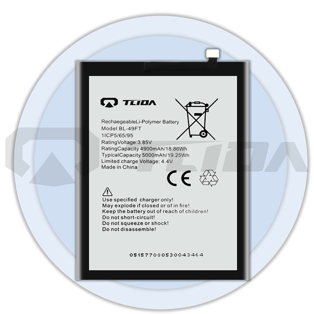 TLIDA BL-49FT 3.85V Rechargeable Li-Polymer Battery for Infinix Tecno Spark 5/5 Pro/6 Go (KE5/KD7)-12-Month Warranty in Stock