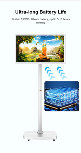 21.5inch tương tác màn hình cảm ứng xách tay kỹ thuật số biển hiển thị với điện thoại di động thông minh pin xách tay màn hình <span class=keywords><strong>LCD</strong></span> - Product Image 4