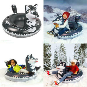 بولي كلوريد الفينيل أنبوب نفخ الثلج الثلج واحد أجش الذئب الكلب حلقة التزلج سميكة الباردة زلاجات - Product Image 2