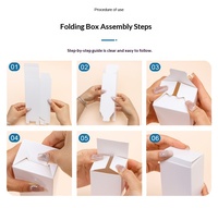 Boîtes d'emballage pliables pour lunettes de soleil et lunettes (découpe à la presse en carton noir/blanc) Stock universel en gros