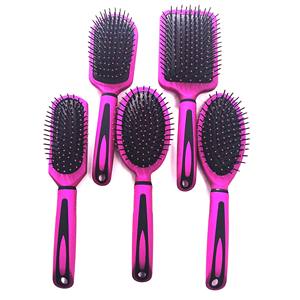 4 en 1 Pink Detailing Hair Dryer Brush Set Cojín compacto Material de nailon Ducha Secador de pelo Cepillo Rizador - Product Image 4