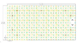 Feuille LED SMD2835 à lentille - 98 LED, 1 découpe, 180° - Excellent rapport qualité-prix °   Faisceau large Multi-CCT DC24V 20W IP20 500*250mm - Product Image 5