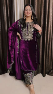 Meilleure vente Salwar Kameez Nouveau Designer Party Wear Look Top Bottom et Dupatta avec broderie lourde Sequin Work Kurti Wholesale - Product Image 3