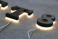 Enseignes commerciales 3D LED personnalisées pour voitures et hôpitaux, signalétique extérieure avec logo, indice d'étanchéité IP65, lettres LED autoportantes/murales