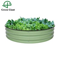 Jardinière en métal galvanisé moderne de 8 "de haut, lit de jardin surélevé modulaire pour la maison, la pépinière de légumes pour la conception de jardin de centre commercial