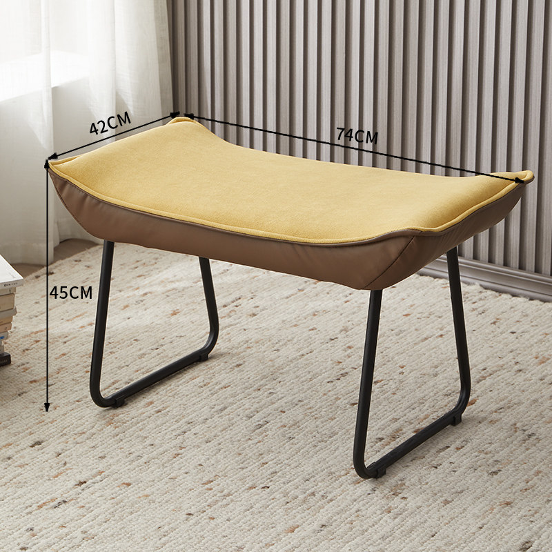 Lamb velvet yellow tech cloth brown-black leg