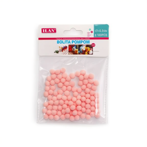 Palline Pom Pom ILAN 0,8 cm Melocoton 100 Pezzi Decorazioni Artigianali - Product Image 1