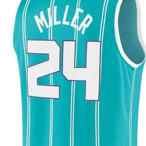 Camiseta de baloncesto cosida de la mejor calidad lista para enviar <span class=keywords><strong>Charlotte</strong></span> Brandon Miller 2023 - Product Image 1