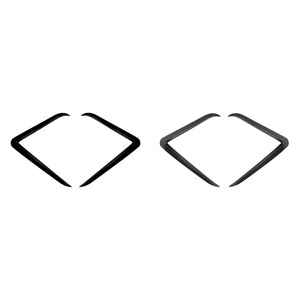 Tesla Model Y Front Air Vent Sticker Piano Black Carbon Fiber ABS Adhesive Body <b>Decal</b> 2024 Refresh Edition - Product Image 2