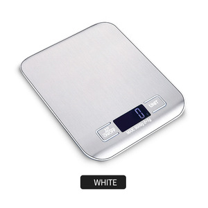 Balance de cuisine numérique 10/5kg-1g avec écran LED, panneau en acier inoxydable, balances électroniques pour la maison, la nourriture, les collations, la pesée, les outils de pâtisserie - Product Image 6