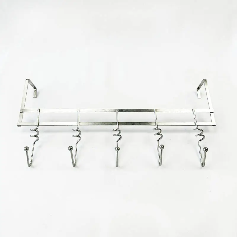 Clothing Coat Towel Hanger Rack Holder Shelf Home Bathroom Kitchen Hat Organizer Over The Door 5 Hooks