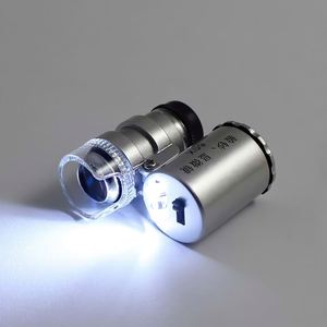 X40 microscopio portatile <span class=keywords><strong>1000X</strong></span> LED strumenti ottici palmare diamante ingrandimento occhio di vetro lente di ingrandimento in metallo per la lettura - Product Image 3