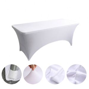 Juego de Cubiertas para Mesa y Sillas de Spandex Premium de 8 Pies para Decoración de Hoteles, Restaurantes, Bodas y Banquetes, Venta al por Mayor - Product Image 1