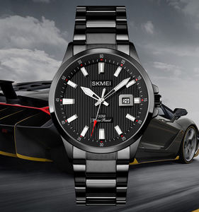 นาฬิกาควอตซ์สแตนเลสสตีลกันน้ำ30ม. สำหรับผู้ชายตัวชี้โลโก้ที่กำหนดเองขนาด42มม. 20มม. - Product Image 2