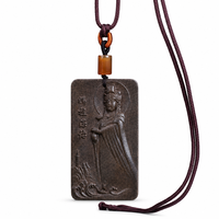 Collier d'encens au borneol fait main, pendentif Déesse Mazu de la mer, amulette naturelle à base de plantes, voyage en toute sécurité, marque privée OEM, porte-bonheur