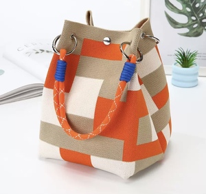 Factory Direct Supply <strong>Knitted</strong> <strong>Tote</strong> <strong>Bag</strong> Casual All-Purpose Large Capacity Geometric Series Handheld <strong>Bag</strong> - Product Image 6