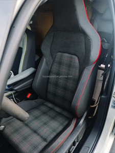 Housses de siège de voiture en cuir de luxe, imperméables, antidérapantes, durables, ensemble complet, très vendues, pour Volkswagen Golf - Product Image 6