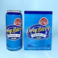 Film thermorétractable en PVC personnalisé, imperméable et anti-rayures, pour étiquettes de boissons sur emballages de bière, prix de gros