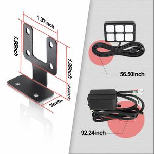 ユニバーサル回路制御ボックス付き<span class=keywords><strong>6</strong></span>ギャングスイッチパネルボタンスイッチポッドタッチスイッチボックス - Product Image 5