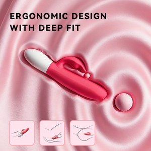 Вибратор-кролик для женщин, стимулятор точки G и клитора, силиконовая секс-игрушка с USB-зарядкой, оптовая продажа OEM/ODM - Product Image 2