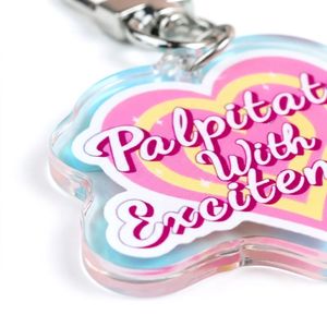 HanXin Individueller Acryl-Schlüsselanhänger mit Begeisterndem Herz-Motiv, UV-Bedruckt, Kawaii-Geschenk, Großhandelslieferant, Fabrikhersteller - Product Image 3