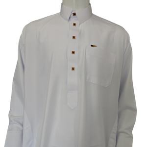 تصميم جديد 2025 بالجملة ملابس إسلامية محتشمة للربيع، عباءة مطرزة بقبة للرجال على الطراز القطري ودبي، ثوب عربي يسمح بمرور الهواء - Product Image 2